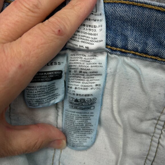 Levi's 505 Regular Fit Straight Leg Jeans Men's Size 36 X 30 Light Wash Denim - Picture 6 of 12